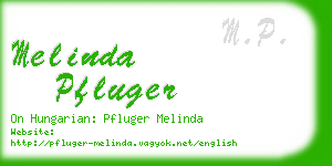 melinda pfluger business card